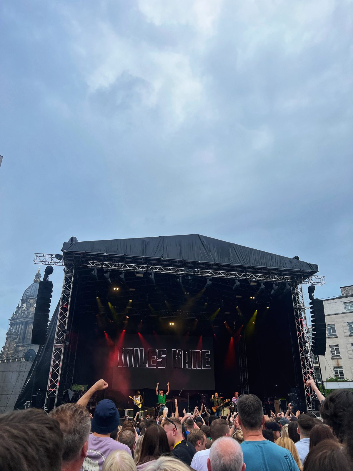 Miles Kane supporting Blossoms at Millenium Square in Leeds. 