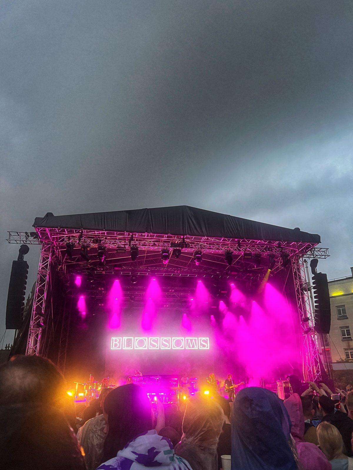 Blossoms live at Millenium Square in Leeds.