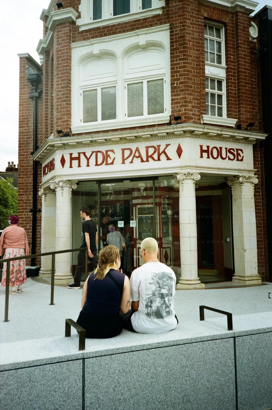outside of cinema with Hyde Park on a sign.