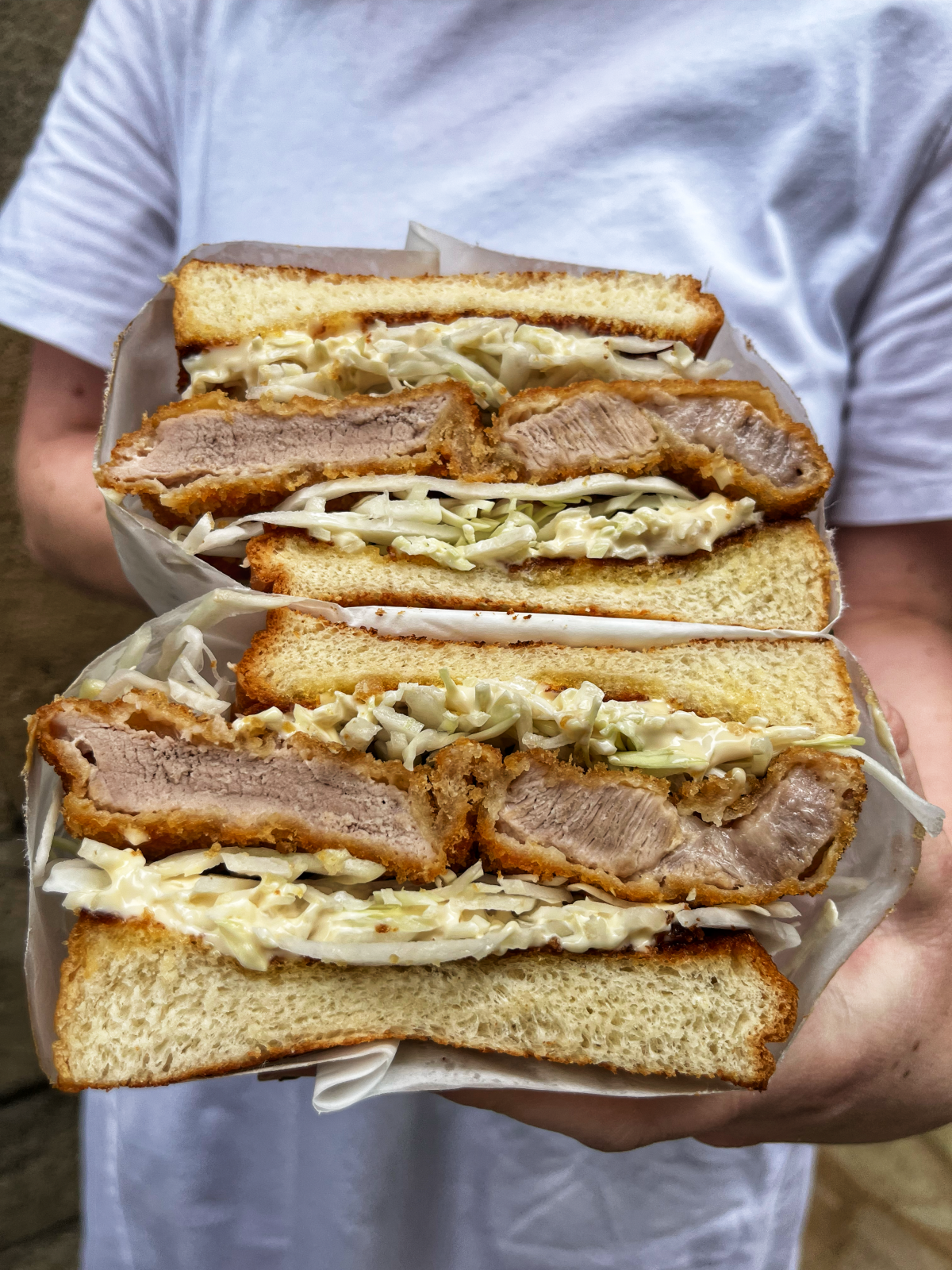 A katsu sando from Shokupan. 