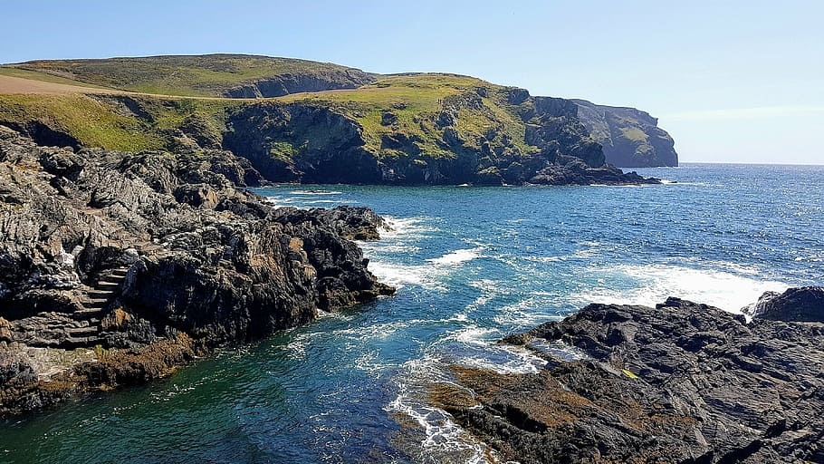 The coast of the Isle of Man.