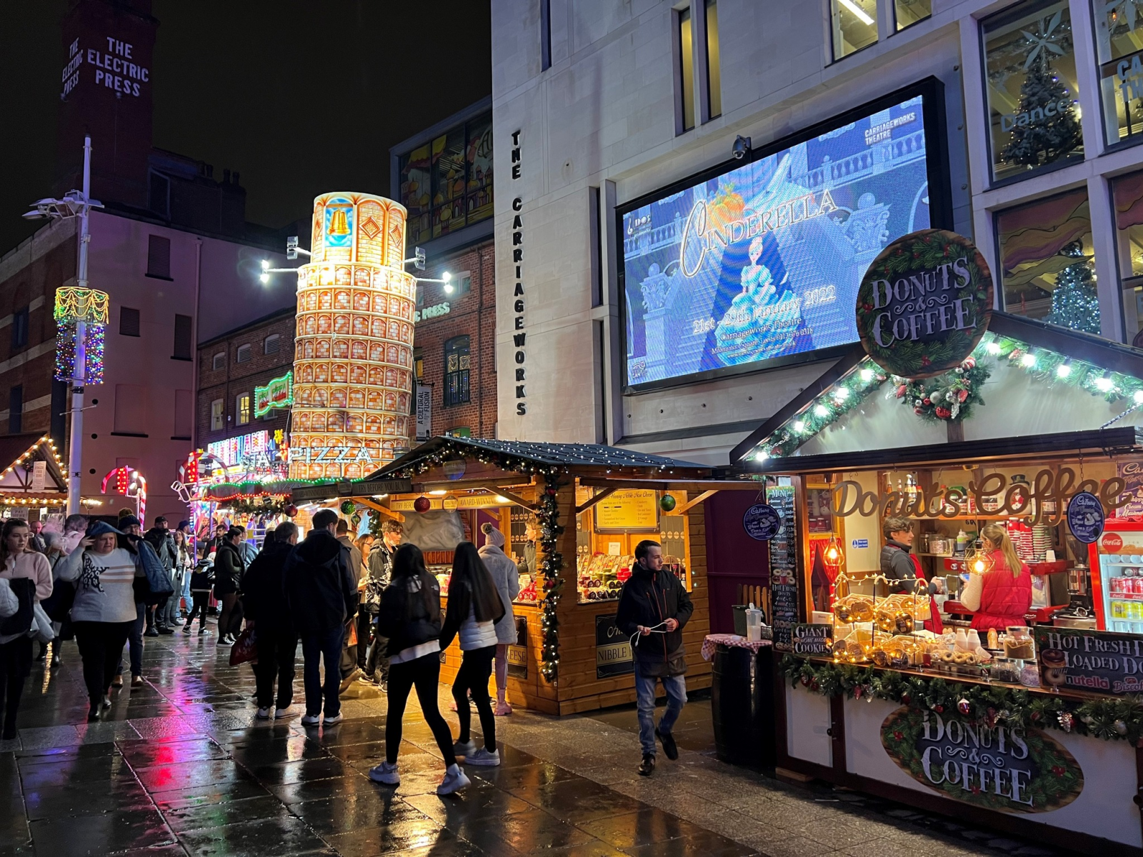 The Leeds Christmas Market. 