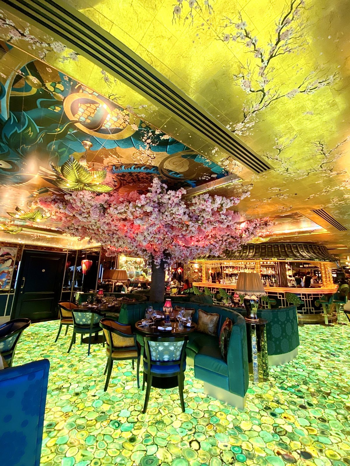 The interior of The Ivy Asia in Leeds. 