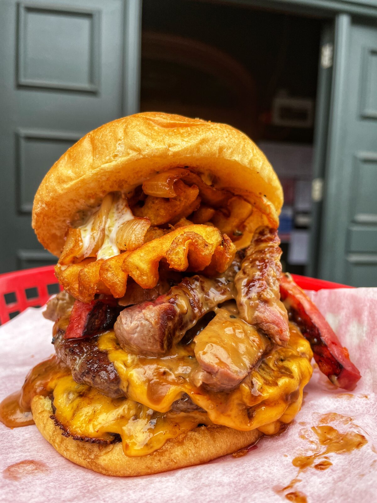 A burger from Almost Famous. 