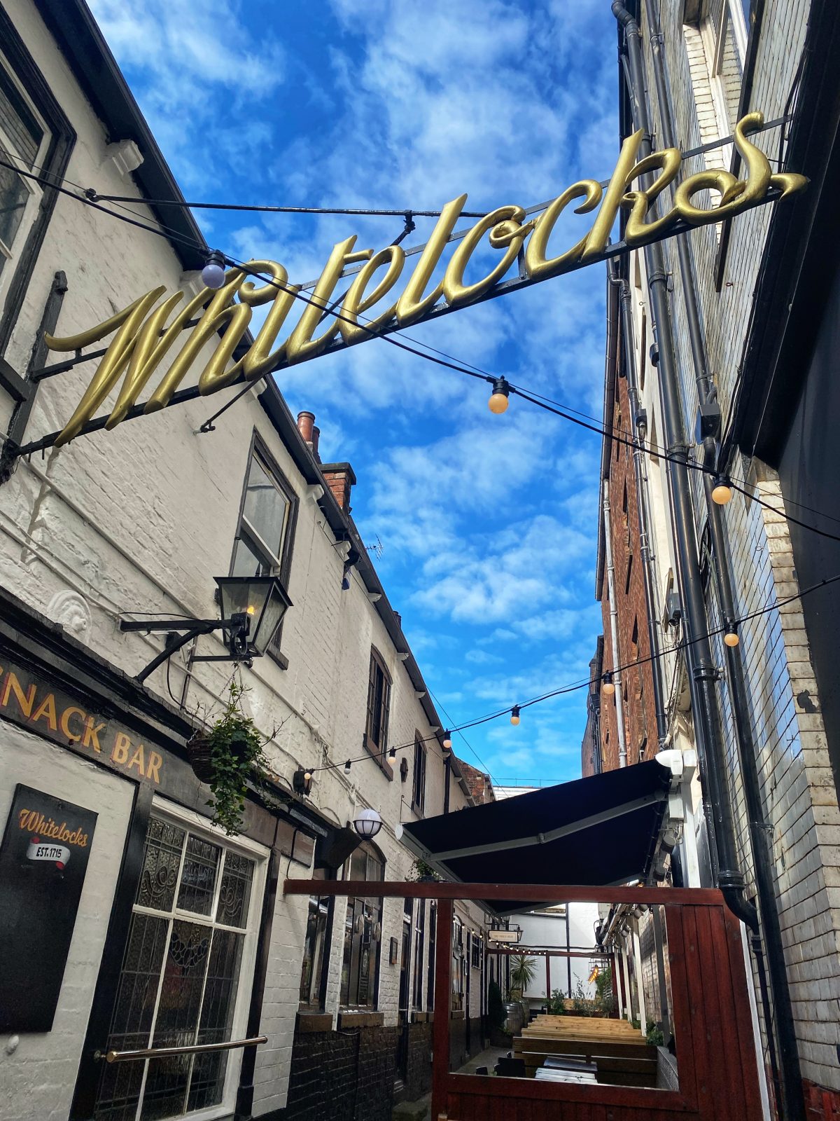 The exterior of Whitelock's in Leeds.