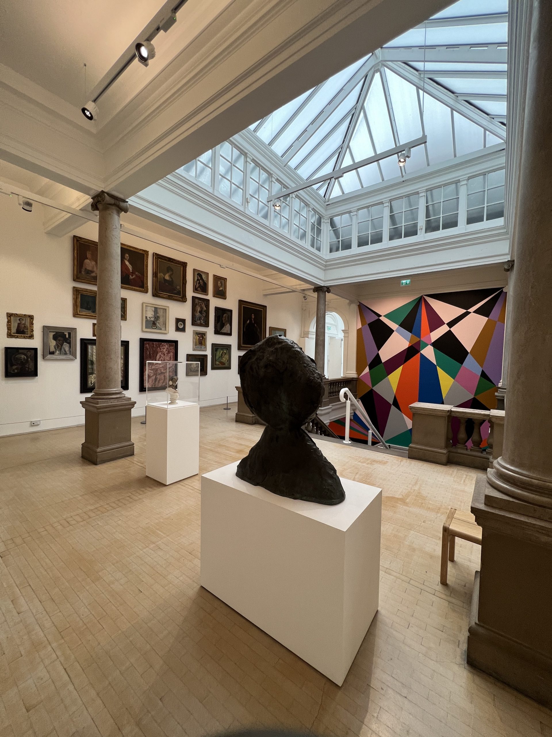 Inside Leeds Art Gallery. 