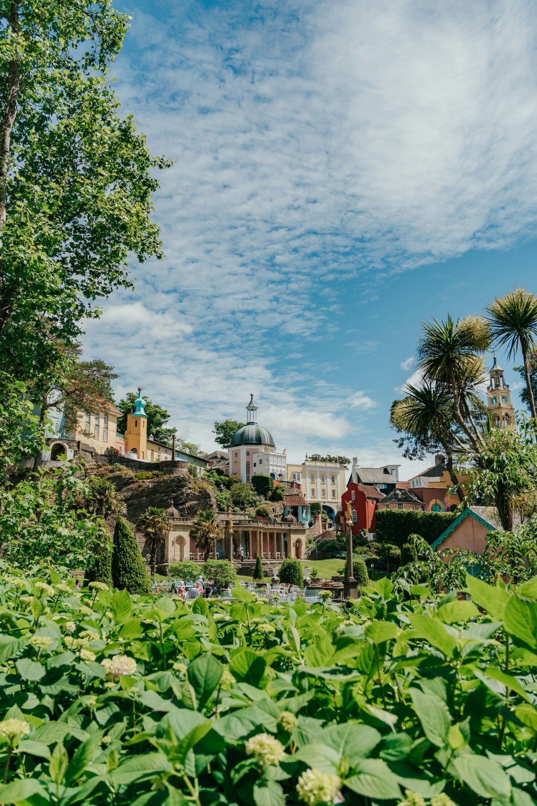 Portmeirion village in North Wales has been named one of the most beautiful places in the UK. Credit: Unsplash @shawnaggg