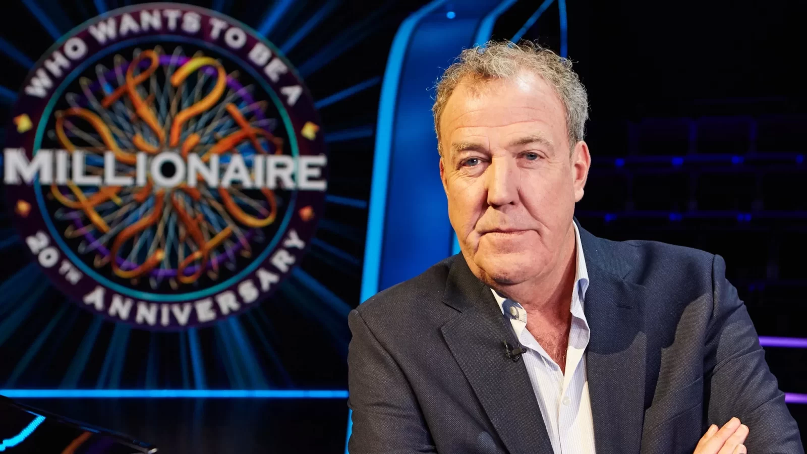 Jeremy Clarkson on the set of Who Wants to be a Millionaire. 