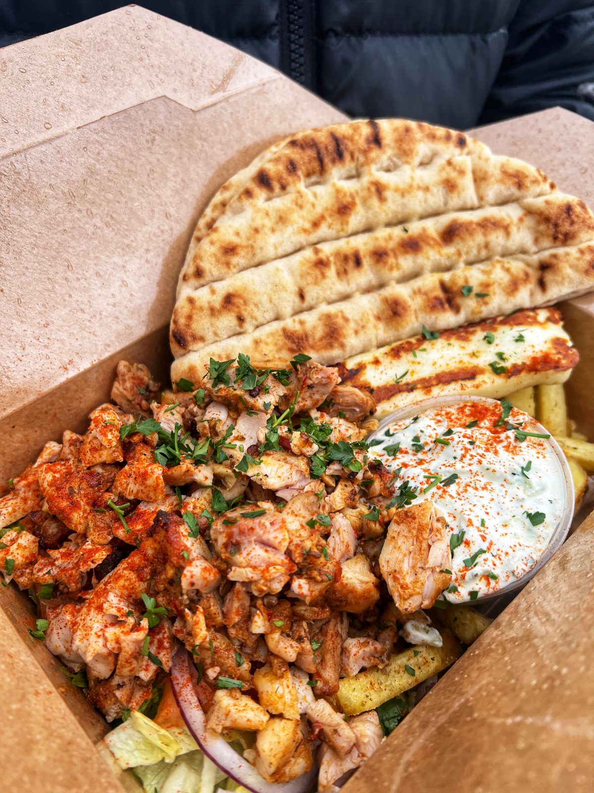 ThatZiki's famous gyros are also available as boxes. Credit: The Hoot Leeds