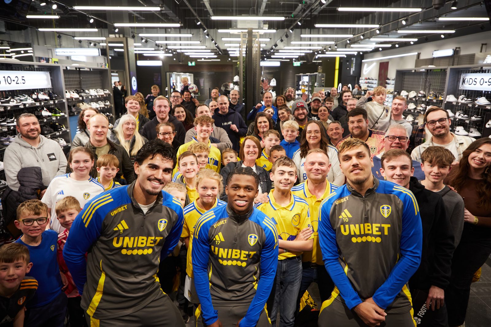 Leeds United players attended a huge launch event for JD at White Rose. Credit: Supplied