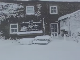 23 punters got snowed-in at Britain's highest pub - and things got a bit weird. Credit: Facebook, Tan Hill Inn