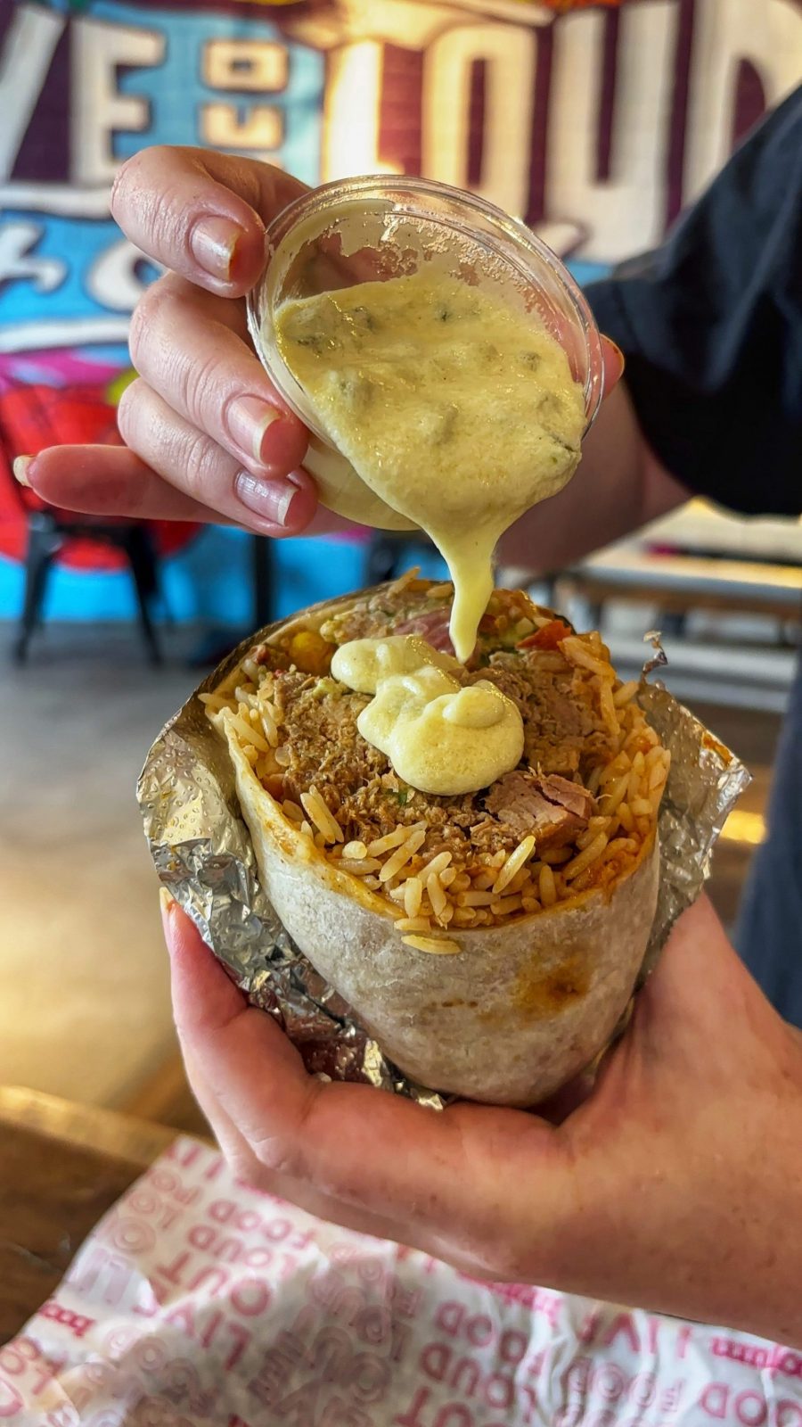 A burrito from Boojum. 