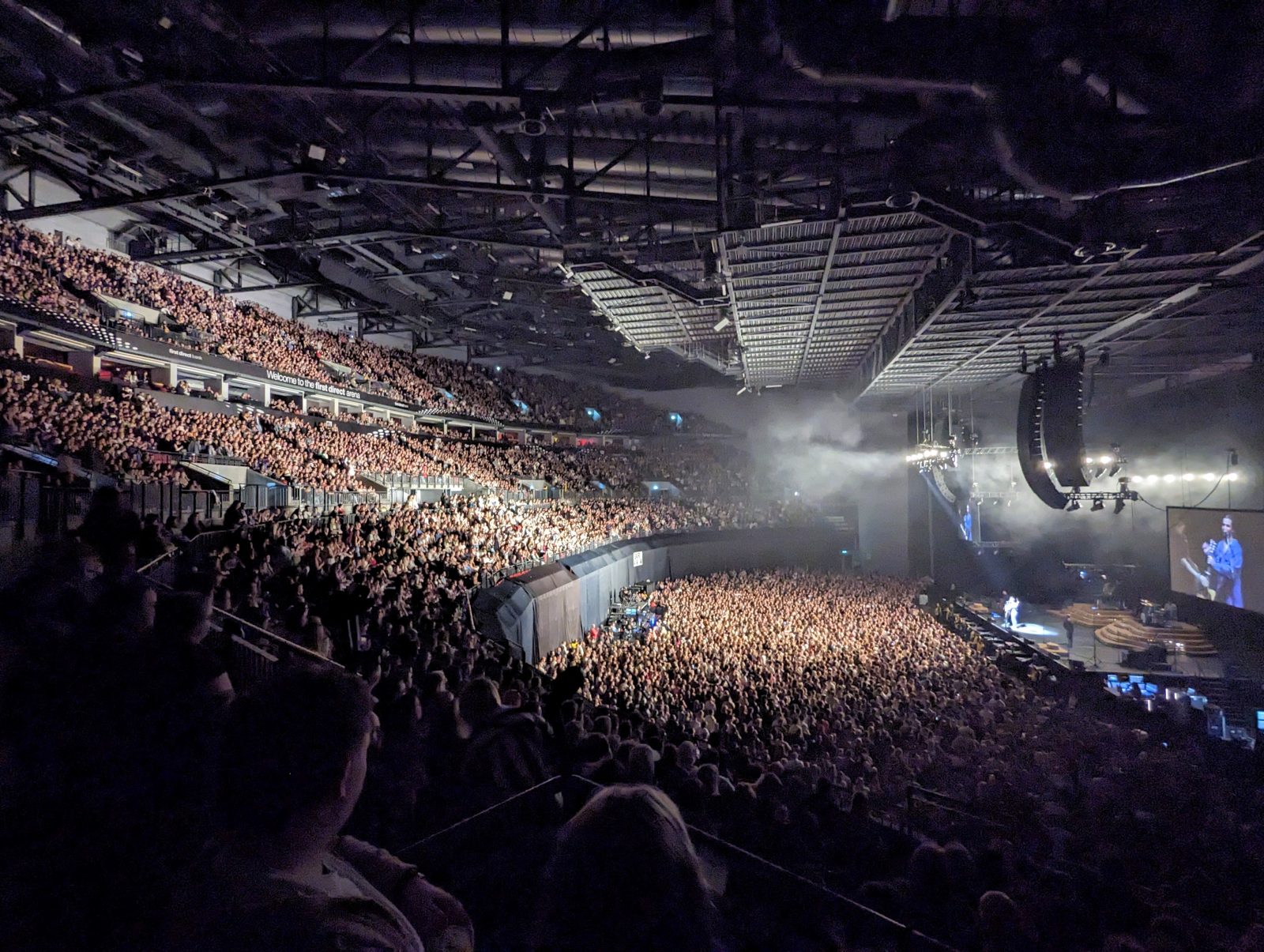 Inside the Leeds First Direct Arena. 