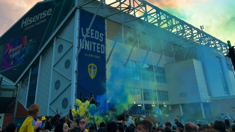 Leeds United promotion celebrations 2025