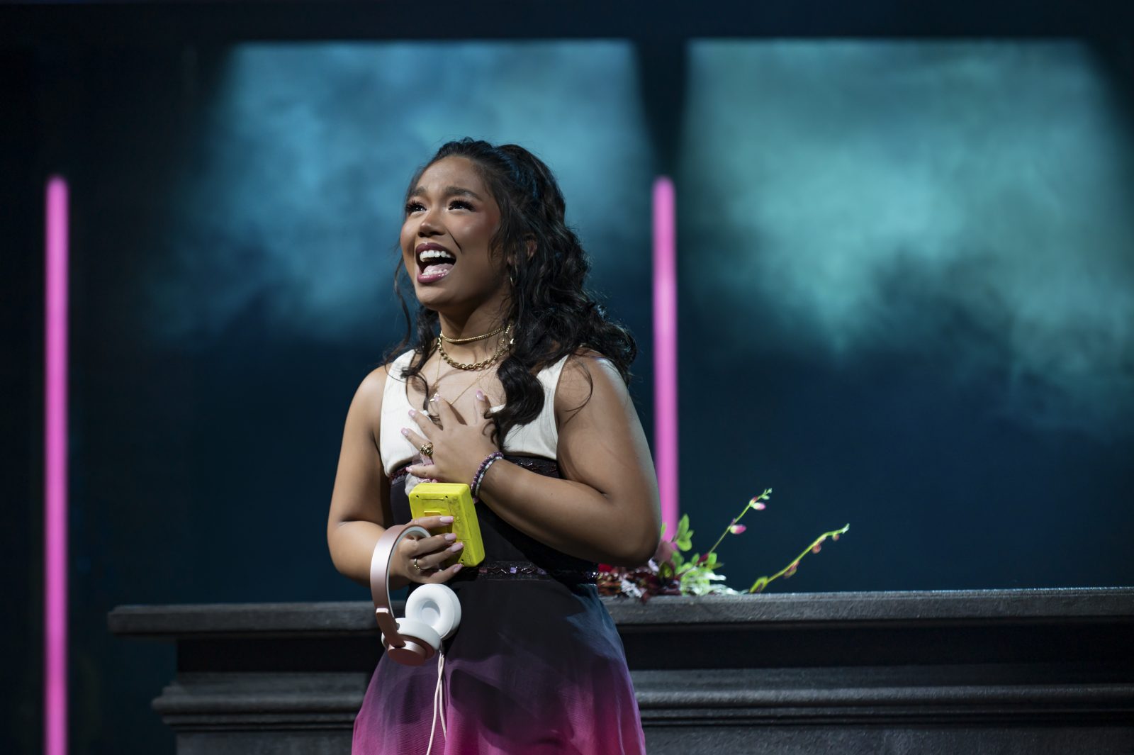 Gerardine Sacdalan at Juliet in & Juliet, at Sheffield Theatres