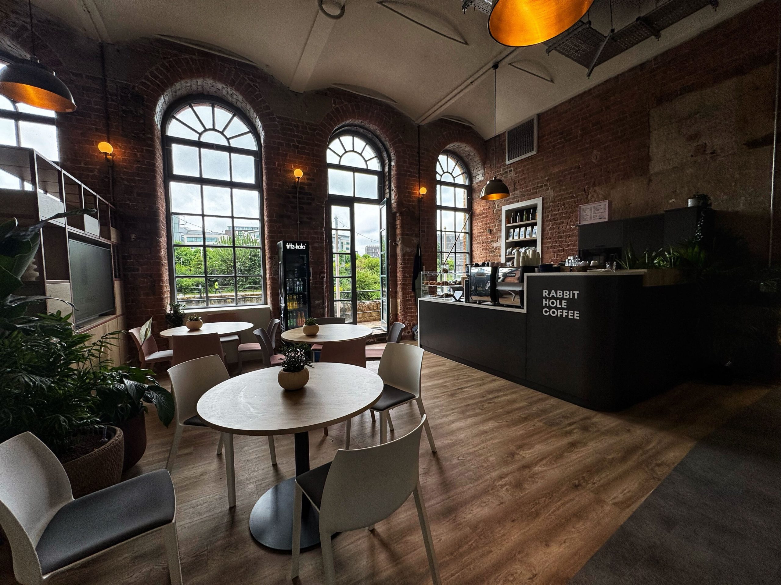 Rabbit Hole Coffee has opened a new waterside cafe at Rose Wharf in Leeds