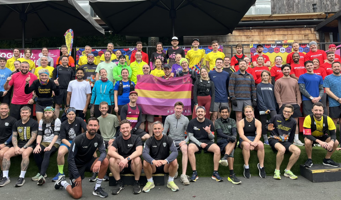 24 homeless relay charity run event Leeds city centre