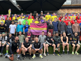 24 homeless relay charity run event Leeds city centre