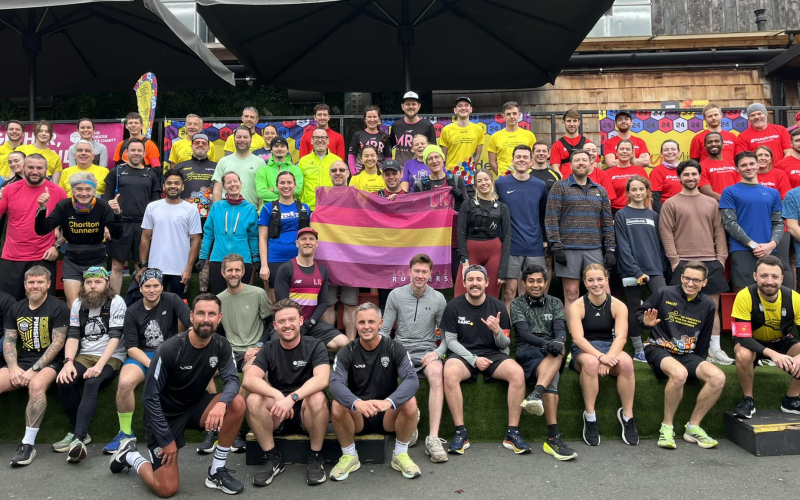24 homeless relay charity run event Leeds city centre