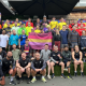 24 homeless relay charity run event Leeds city centre