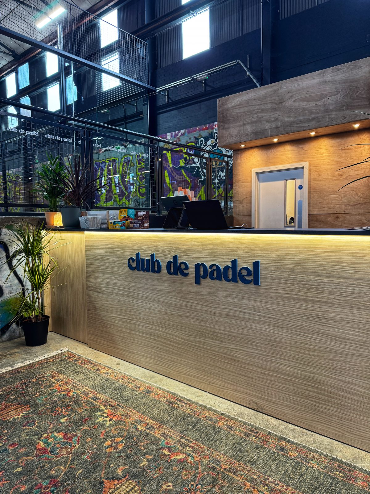 Club de Padel's reception area