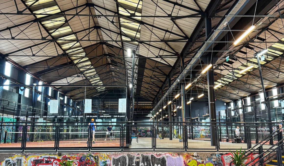 Inside Club de Padel Sheffield