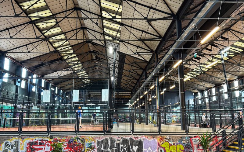 Inside Club de Padel Sheffield