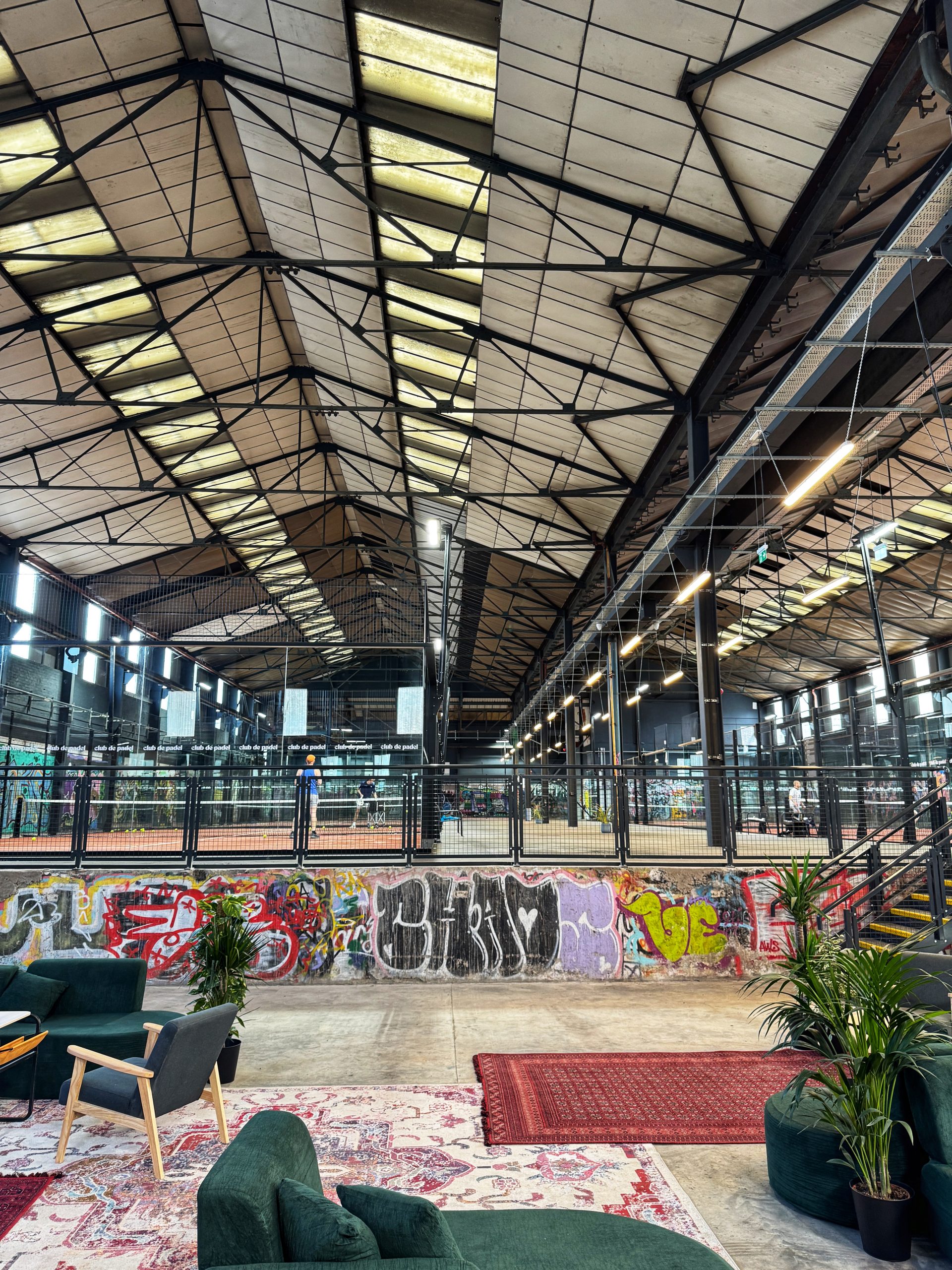 Inside Club de Padel Sheffield