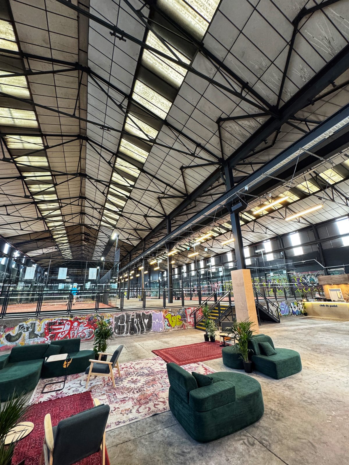 Inside Club de Padel Sheffield