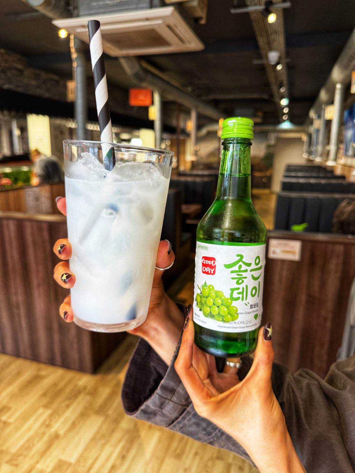 Inside Hama Korean BBQ which serves up marinated meats, hot food buffet and Korea's leading alcoholic drink Soju / Credit: The Hoot Leeds