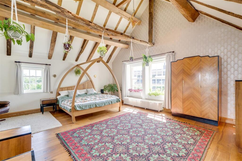 Two character bedrooms at the 800 year old Horsforth manor house in West Yorkshire / Credit: (Rightmove via Supplied)