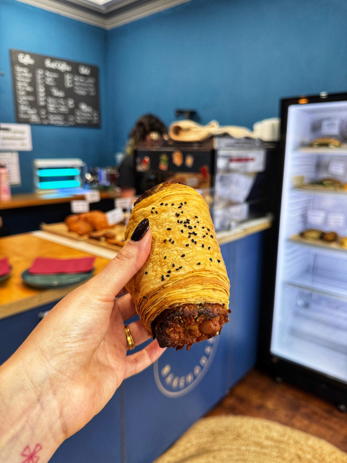 A vegetarian sausage roll