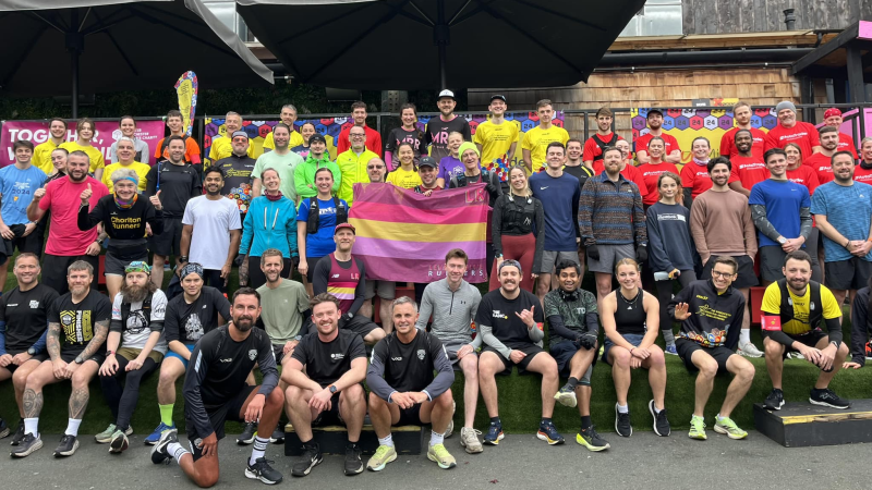 24 homeless relay charity run event Leeds city centre