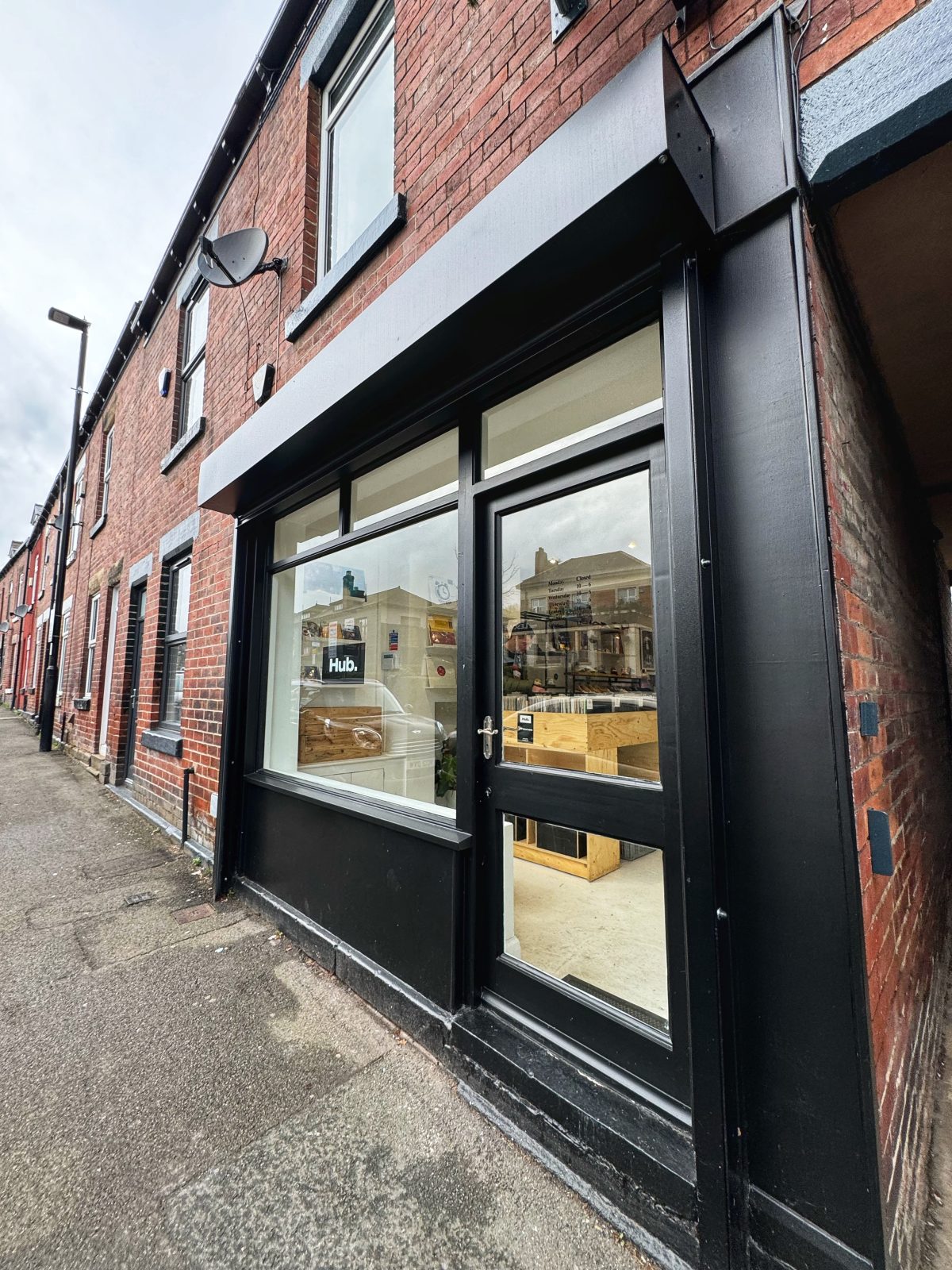 Hub. in Sheffield is exactly what it says on the tin, and even though it may be small, it's record collection and music memorabilia is certainly mighty.