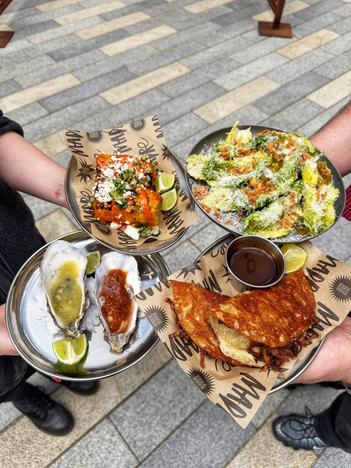 Dishes at Madre in Leeds