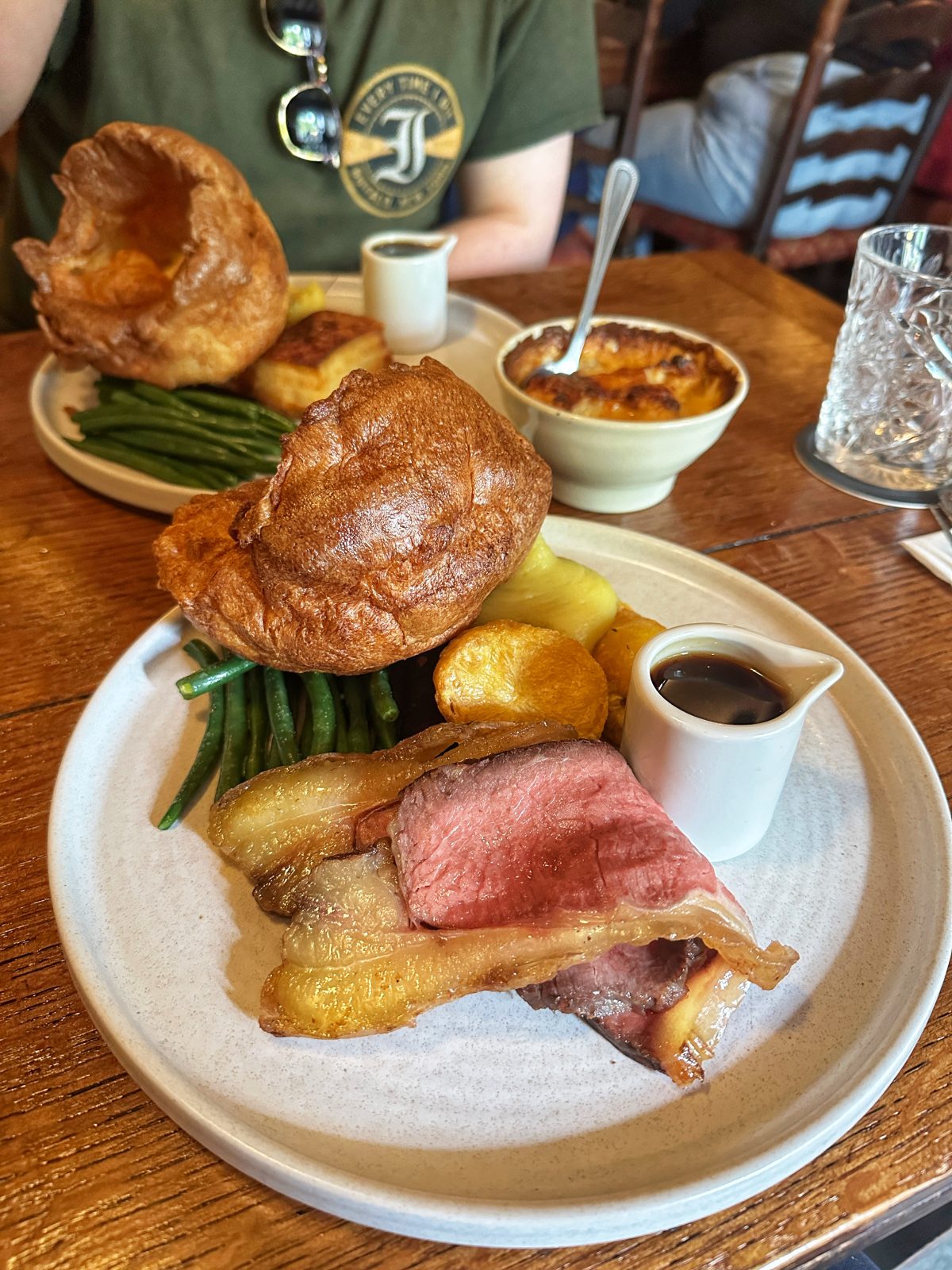 The Sunday roast at the Shibden Mill Inn