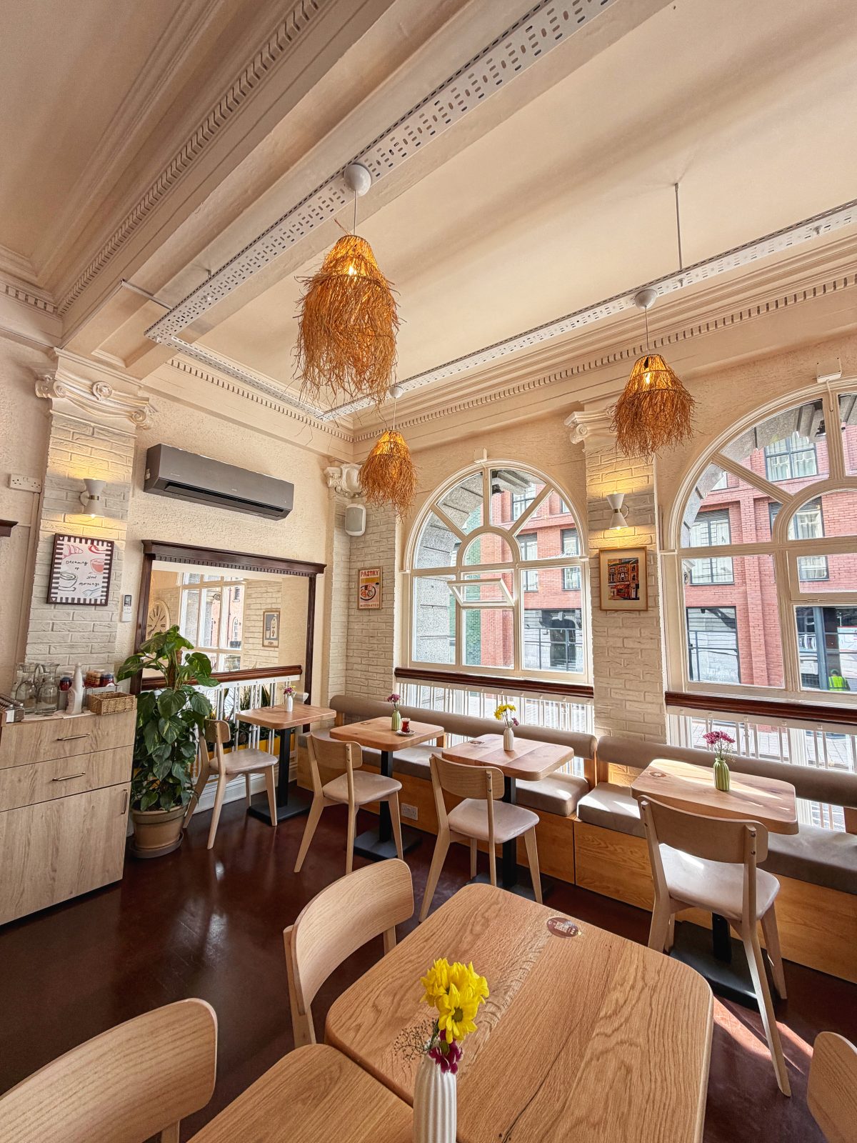 The huge windows at Bruncho Leeds