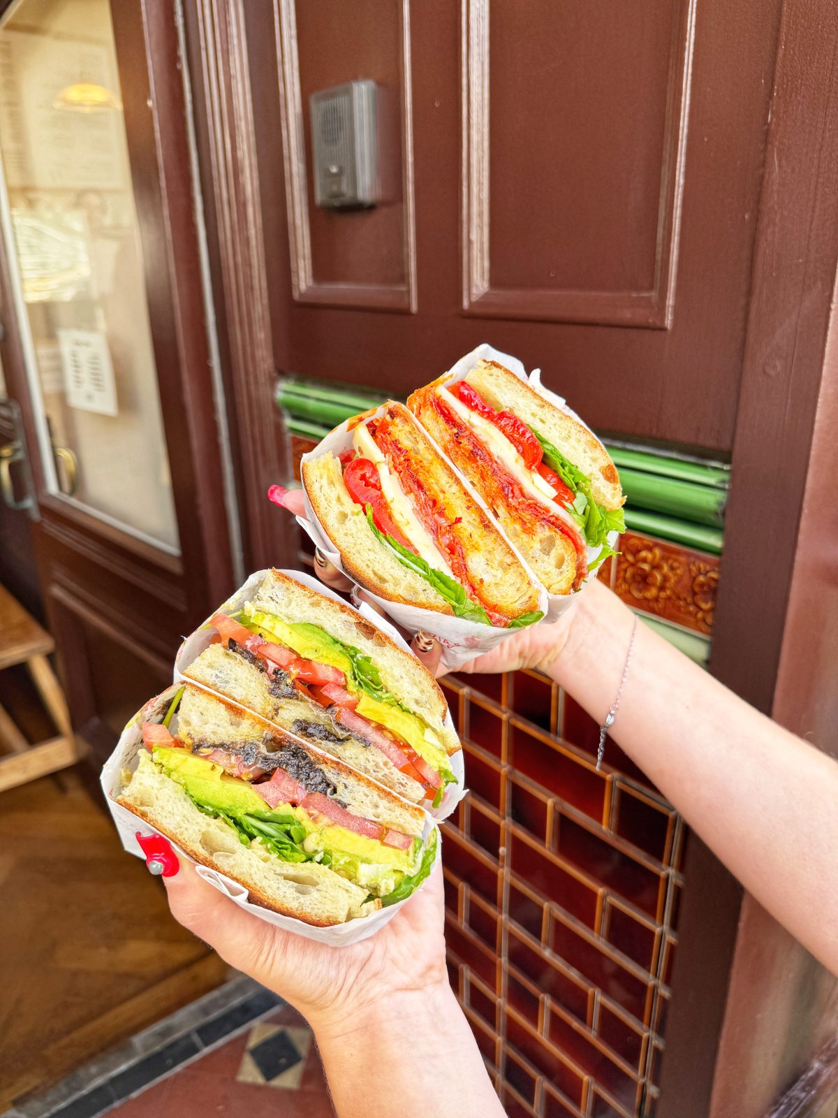 Schiacciata sandwiches